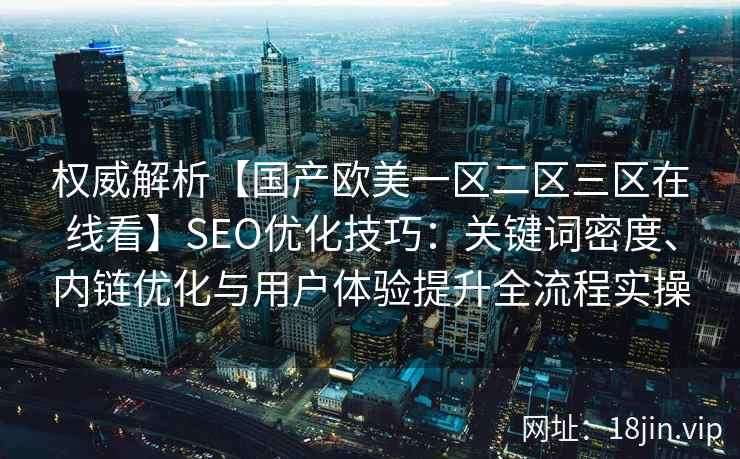 权威解析【国产欧美一区二区三区在线看】SEO优化技巧：关键词密度、内链优化与用户体验提升全流程实操